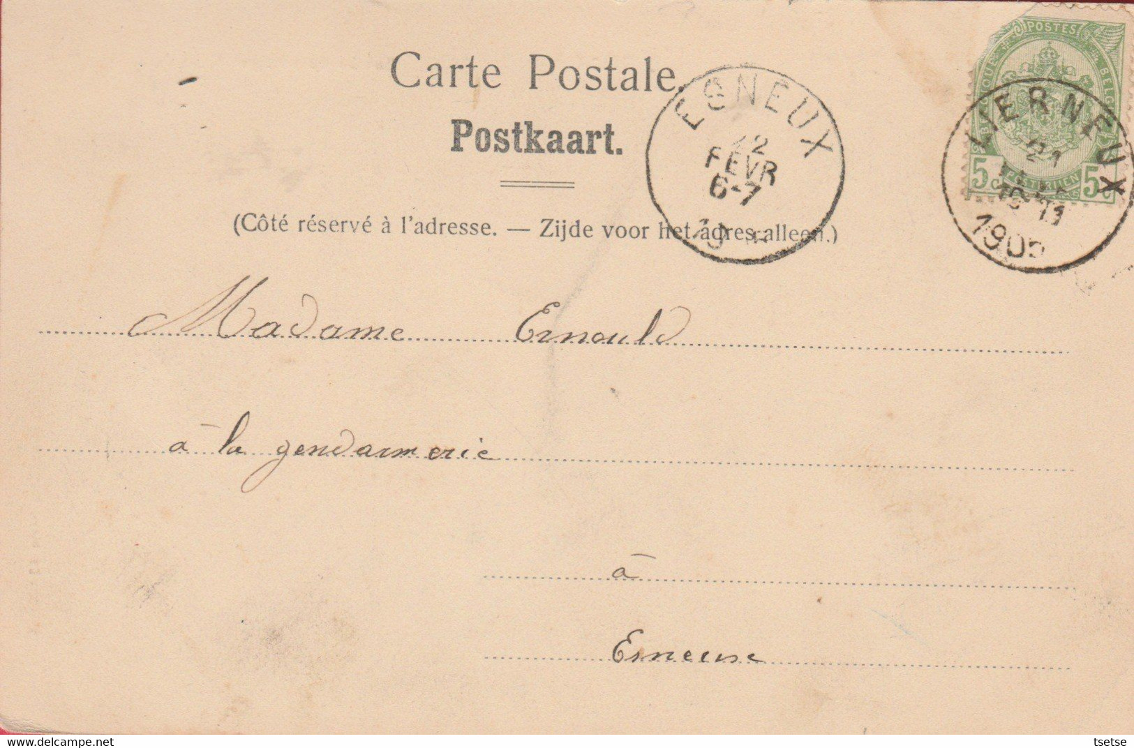 Lierneux - Entrée Du Village -1905 ( Voir Verso ) - Lierneux