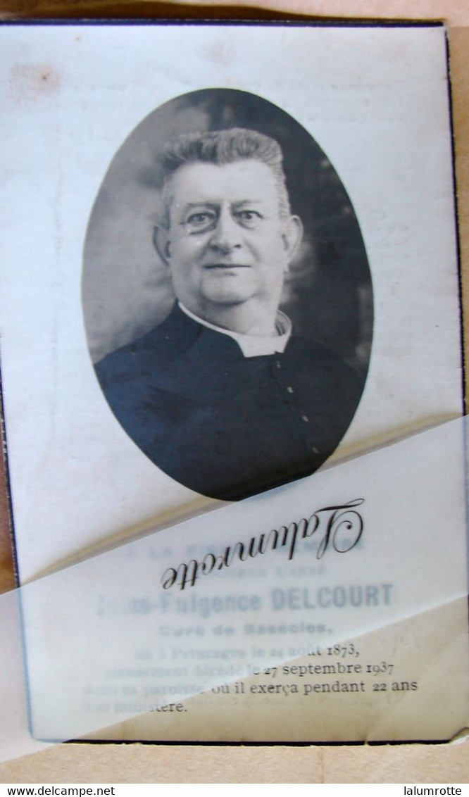 IP. 83. Jules Fulgence Delcourt Curé De Basècles Né à Pâturages Décédé En 1937 - Devotion Images