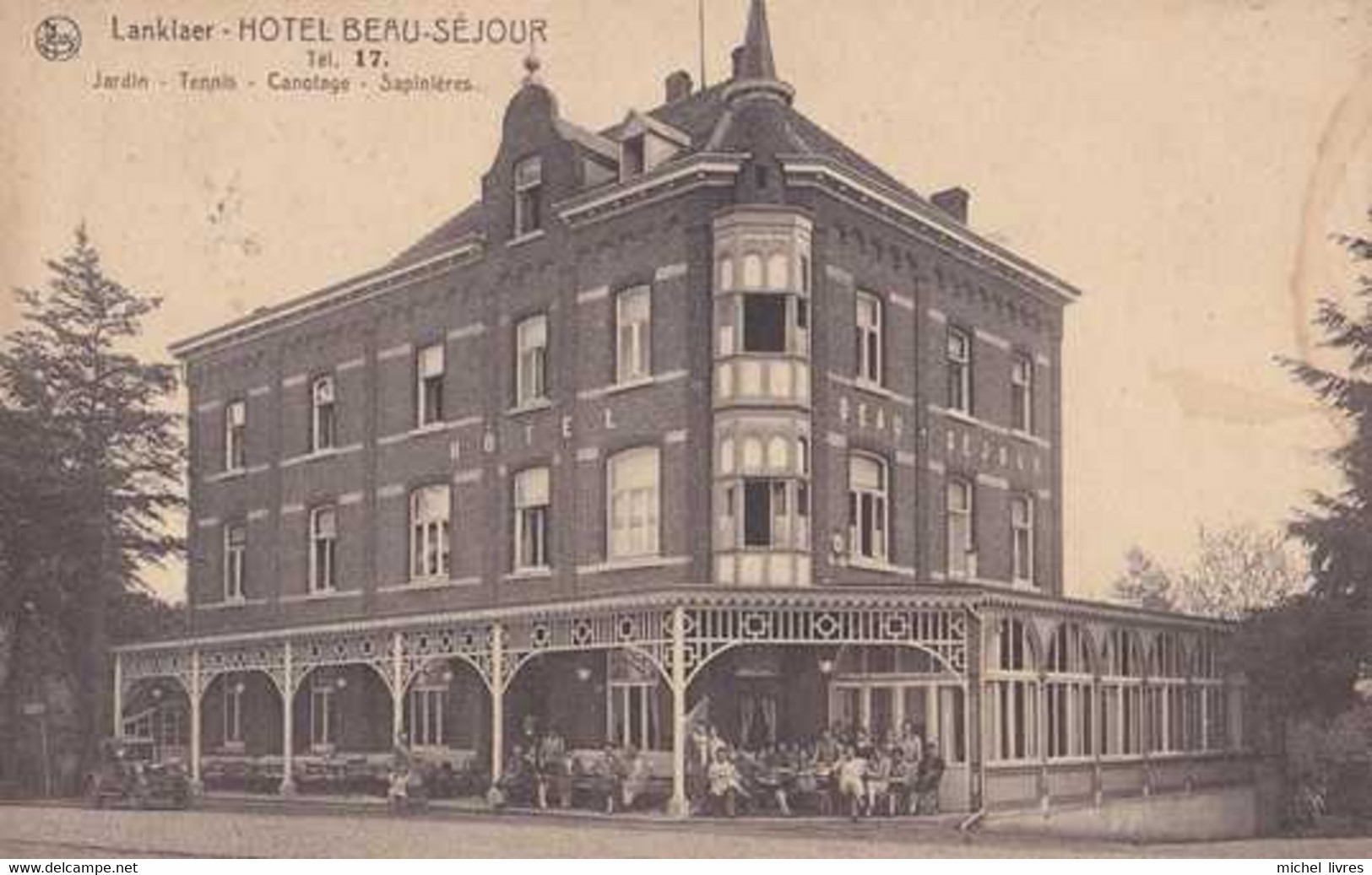 Lanklaar - Lanklaer - Dilsen-Stokkem - Hôtel Beau Séjour - Circulé En 1930 - Animée - TBE - Limburg - Dilsen-Stokkem