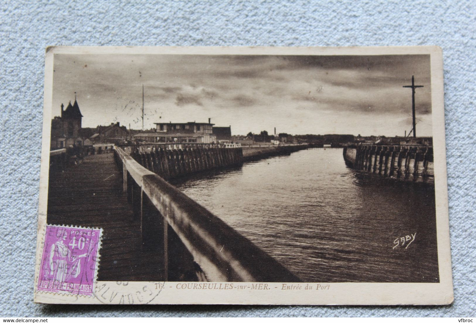 Cpa 1933, Courseulles Sur Mer, Entrée Du Port, Calvados 14 - Courseulles-sur-Mer