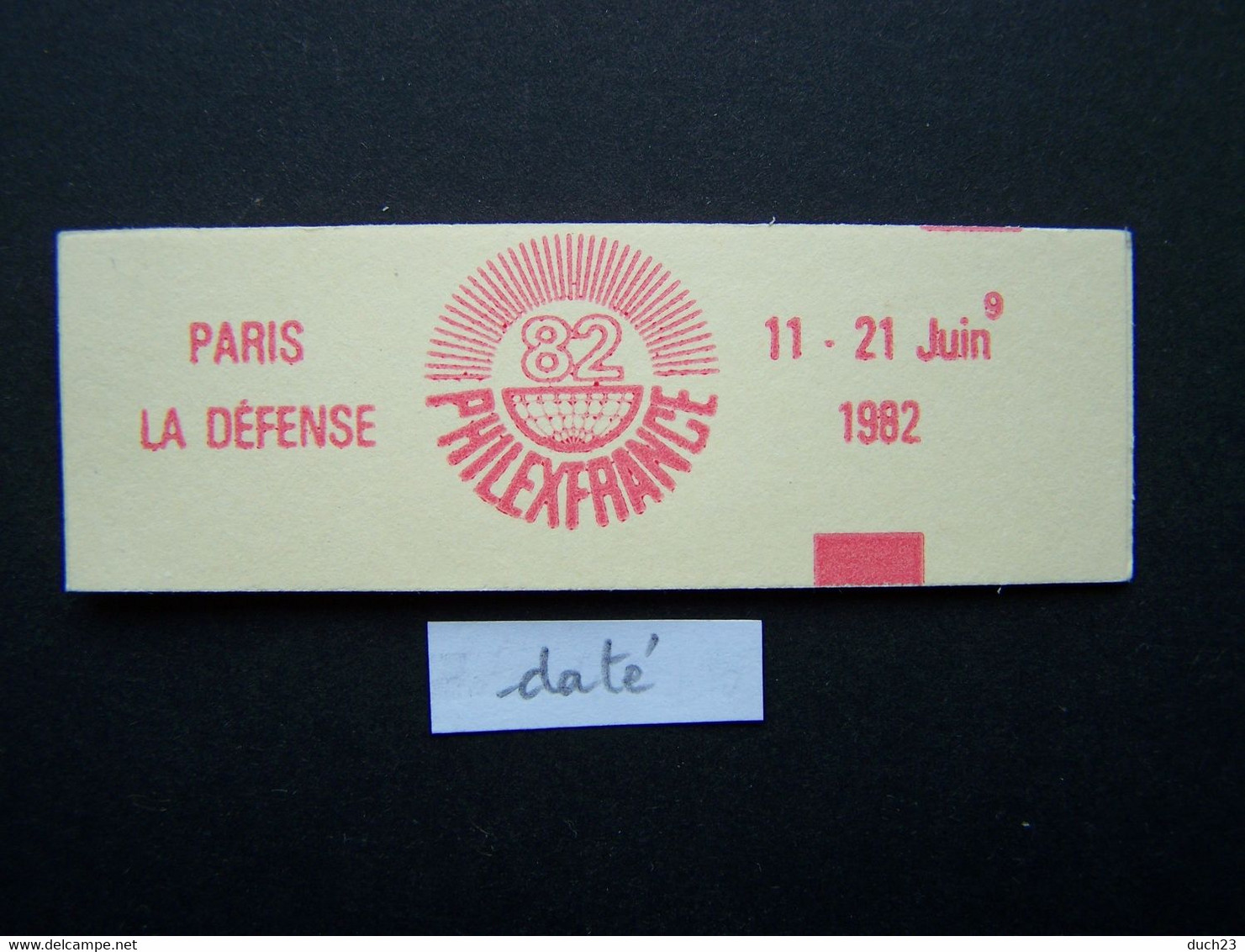 2220-C4 CONF. 9 CARNET DATE DU 3.5.82 OUVERT 10 TIMBRES LIBERTE DE GANDON 1,80 ROUGE PHILEXFRANCE 82 - Autres & Non Classés