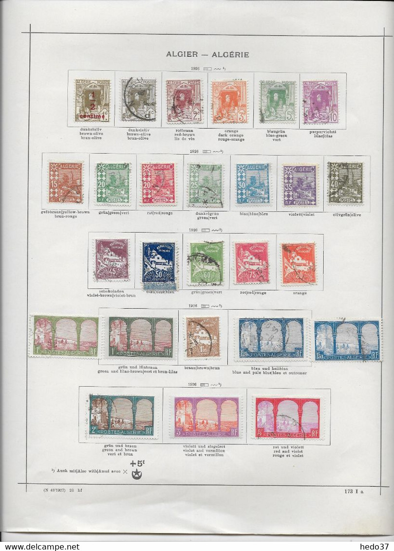 Algérie - Collection Vendue Page Par Page - Oblitérés / Neufs * - B/TB - Colecciones & Series