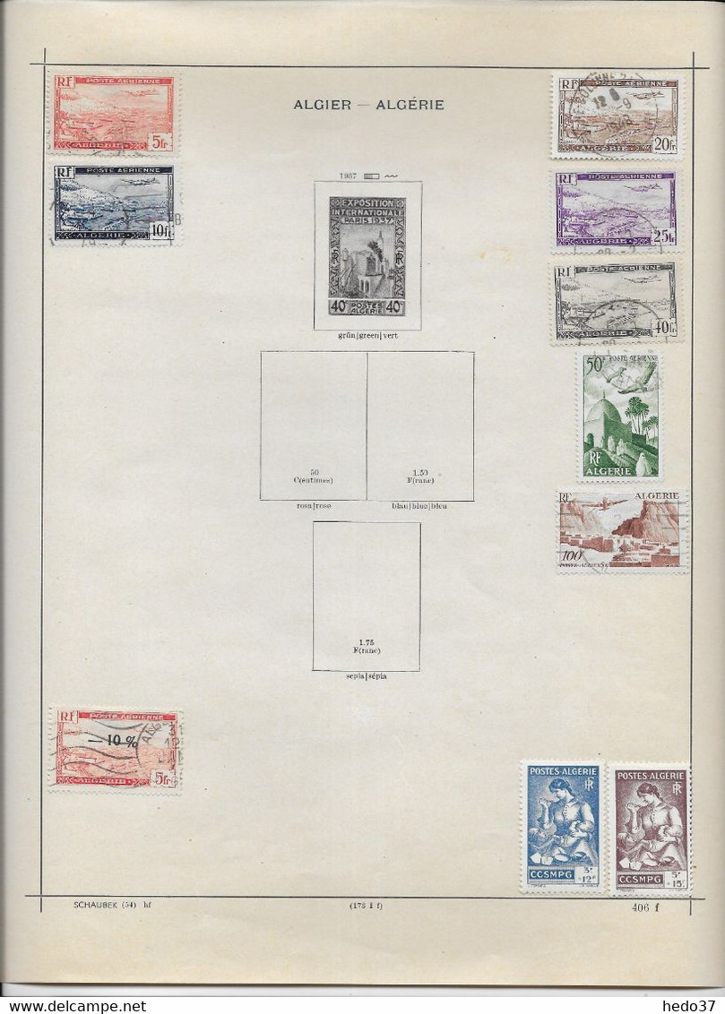 Algérie - Collection Vendue Page Par Page - Oblitérés / Neufs * - B/TB - Verzamelingen & Reeksen