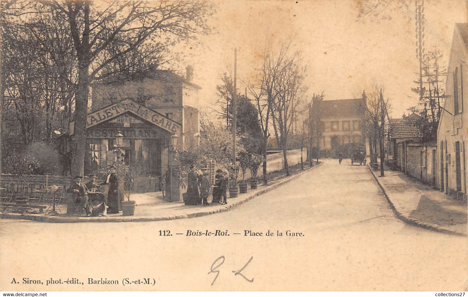 77-BOIS-LE-ROI- PLACE DE LA GARE - Bois Le Roi