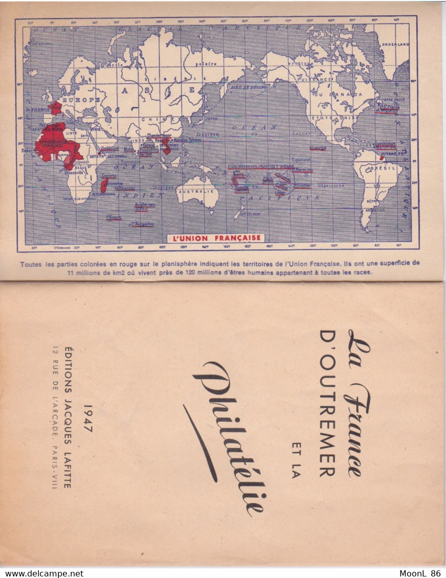 1947 - BROCHURE DE LA FRANCE D'OUTRE-MER ET LA PHILATELIE - 30 PAGES - Altri & Non Classificati