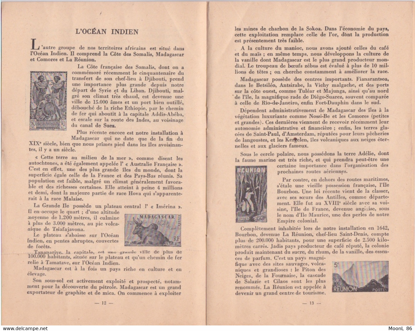 1947 - BROCHURE DE LA FRANCE D'OUTRE-MER ET LA PHILATELIE - 30 PAGES - Altri & Non Classificati