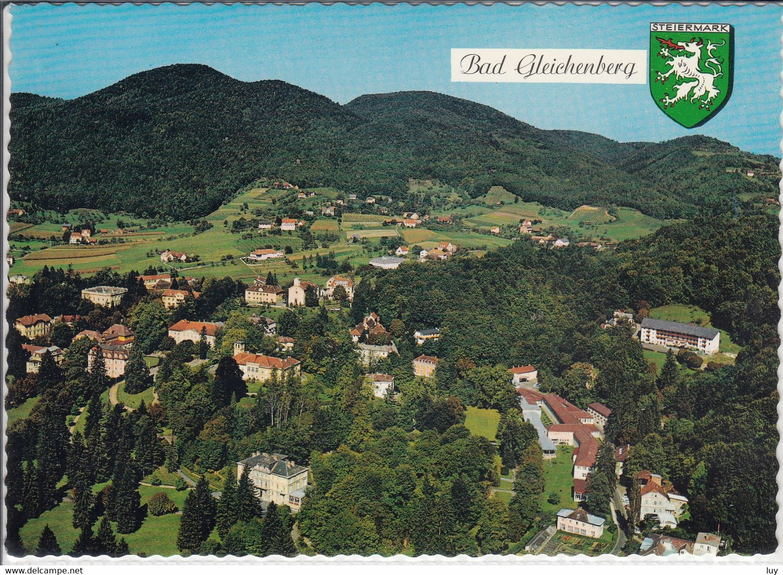 BAD GLEICHENBERG - Panorama, Fliegeraufnahme, Luftbild, Air View - Bad Gleichenberg