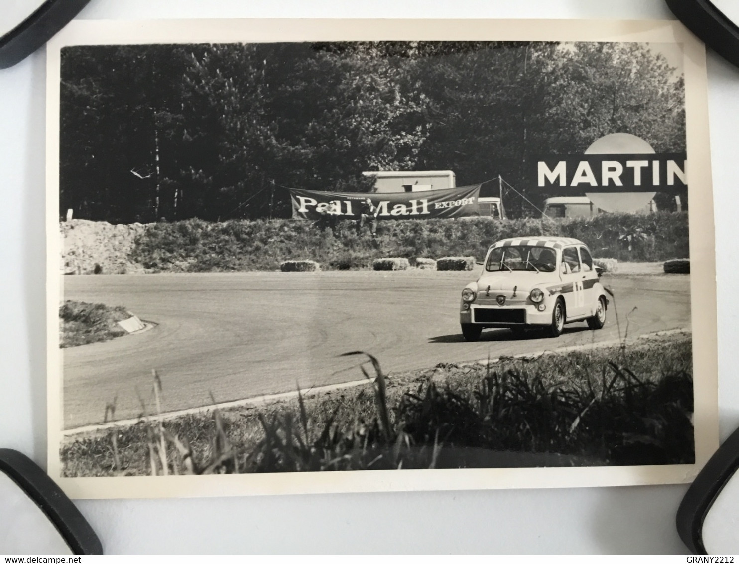 PHOTO ORIGINALE   FIAT ABARTH ANNÉE 60/70 AUTO RACE SPA  FRANCORCHAMPS  (12,5 X 9 Cm ) - Cars