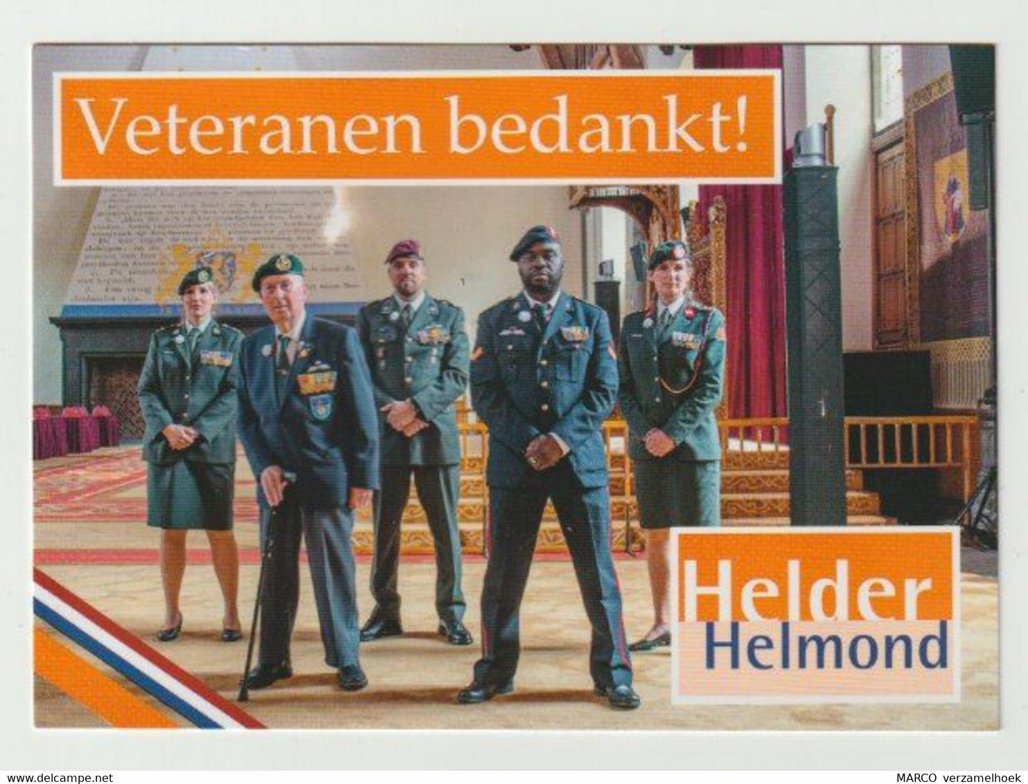 Postcard-ansichtkaart: Veteranen Bedankt! Helder Helmond - Helmond