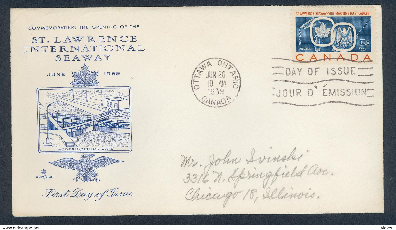 Canada, First Day Cover Used, - 1952-1960