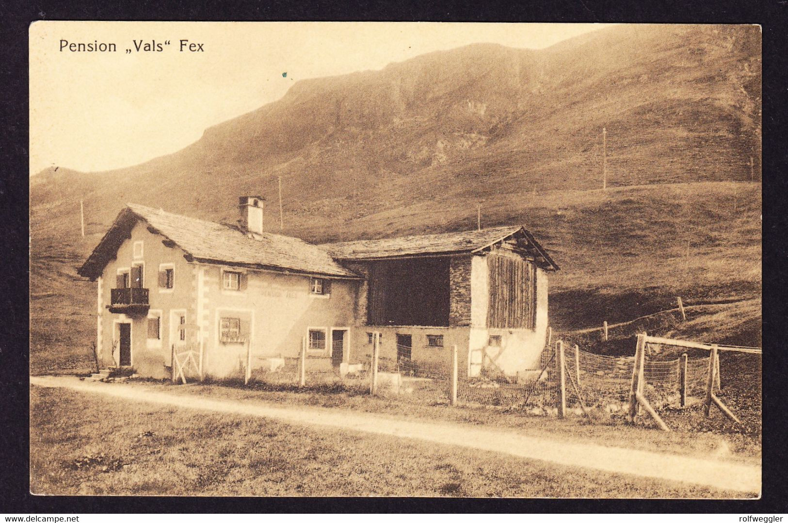 Um 1915 Ungelaufene AK Pension Vals In Fex. - Vals