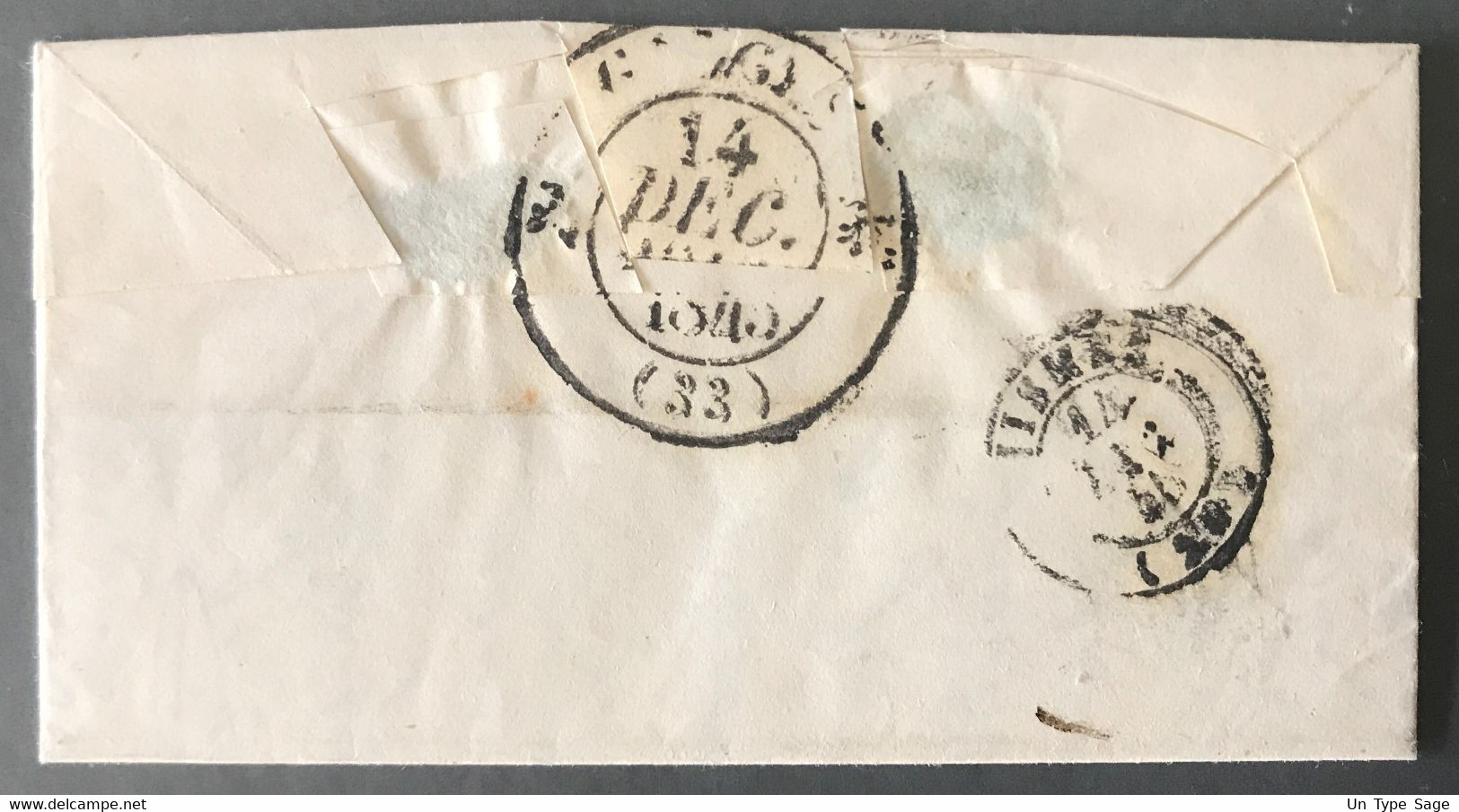 France TAD PRIVAS (6) 12.12.1845 Sur Lettre - (B1191) - 1701-1800: Précurseurs XVIII