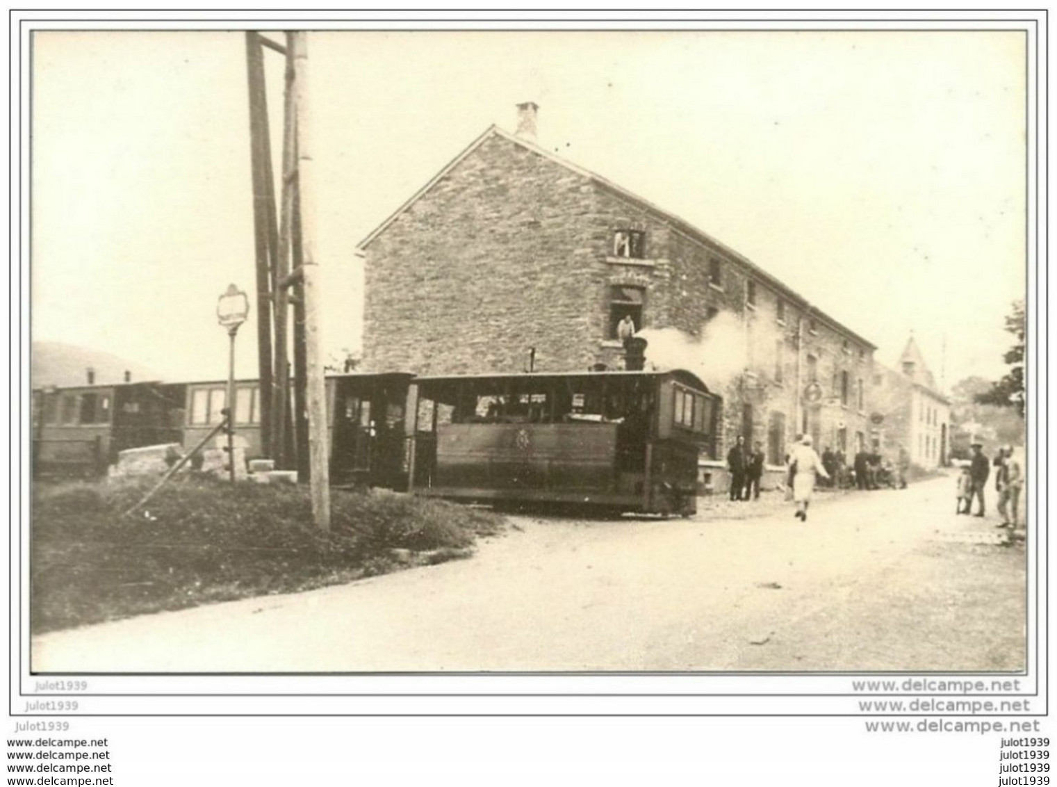 LIERNEUX ..-- TRAM .   Carte - Photo .  Arrivée Du TRAM . - Lierneux