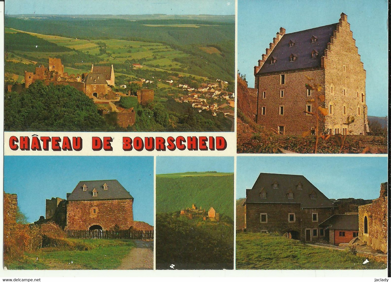 Bourscheid -- Le Château.     ( 2 Scans ) - Burscheid