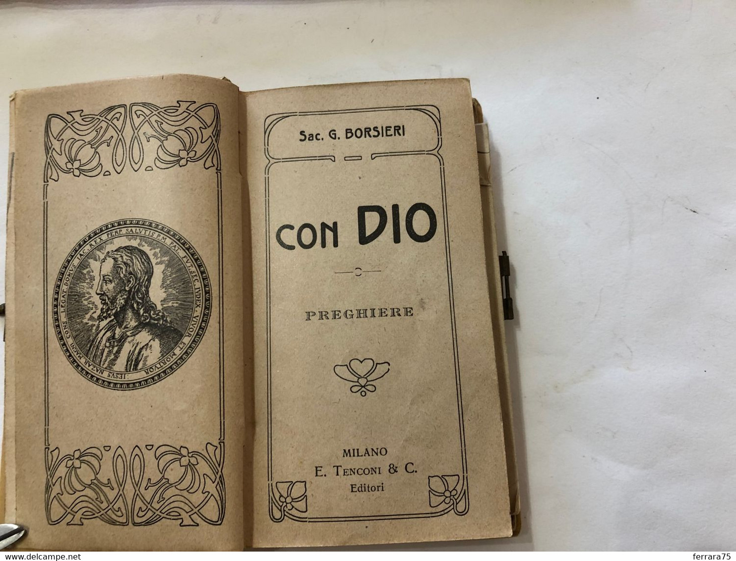 RICORDO DELLA PRIMA COMUNIONE SAC.G.BORSIERI 1908 MILANO E.TENCONI. - Religion