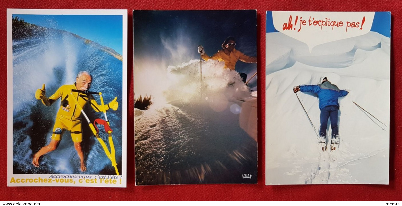 23 cartes -  Ski , Skis , Skieur , Skieurs , Hiver , Neige , vacances , humour , humoristique