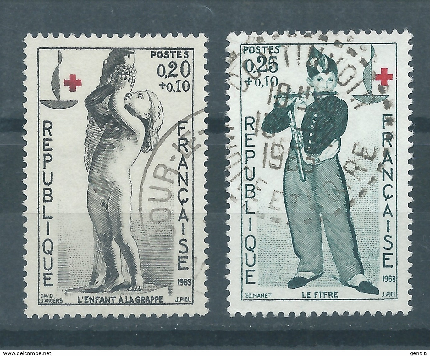 TIMBRES FRANCE CROIX ROUGE Oblitérés N°1400/01 - Sonstige & Ohne Zuordnung