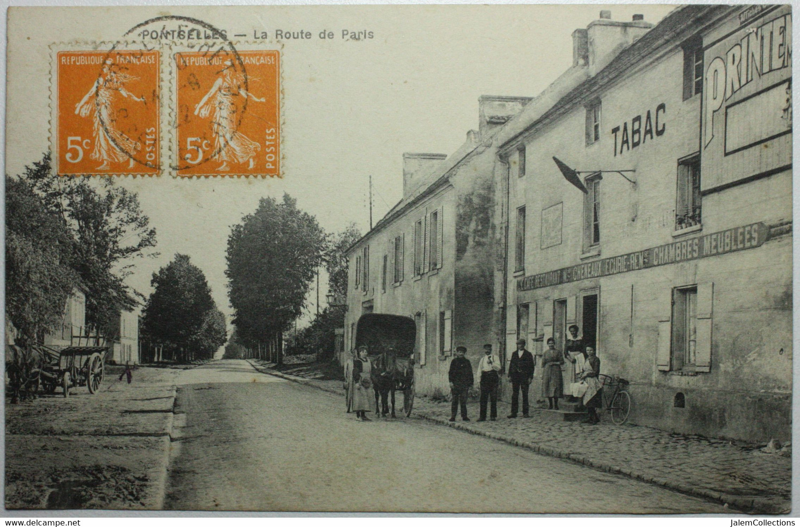 PONTCELLES La Route De Paris - Pontcelles