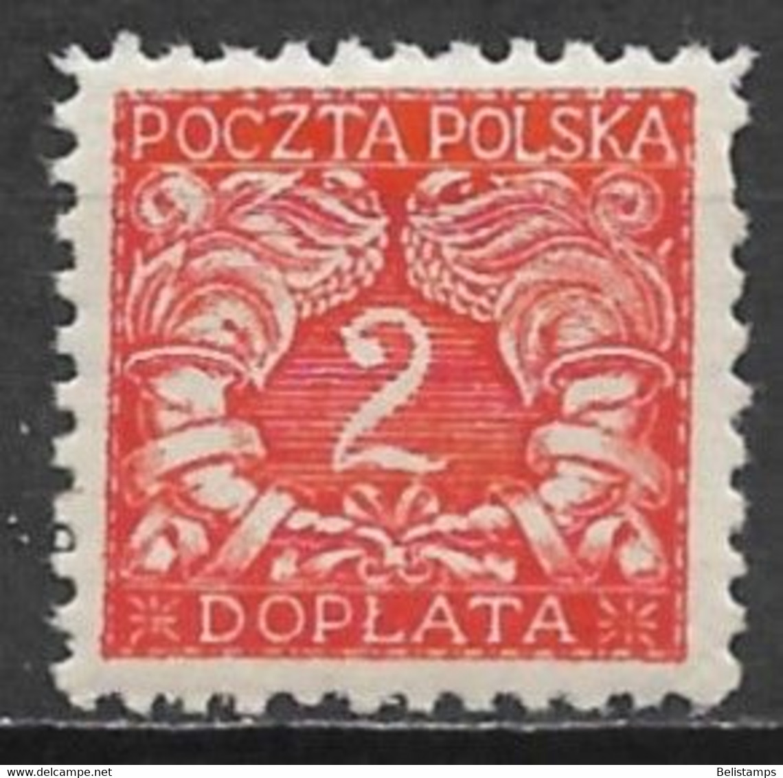 Poland 1919. Scott #J13 (MH) Numeral Of Value - Taxe