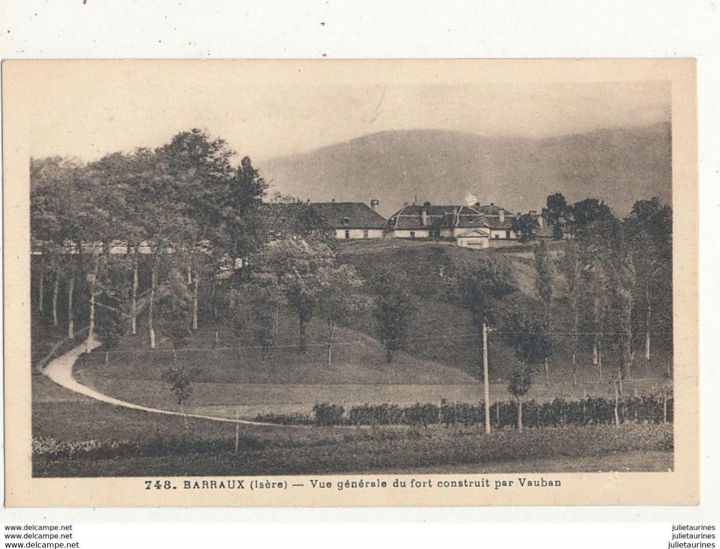 38 BARRAUX VUE GENERALE DU FORT CONSTRUIT PAR VAUBAN CPA BON ETAT - Barraux