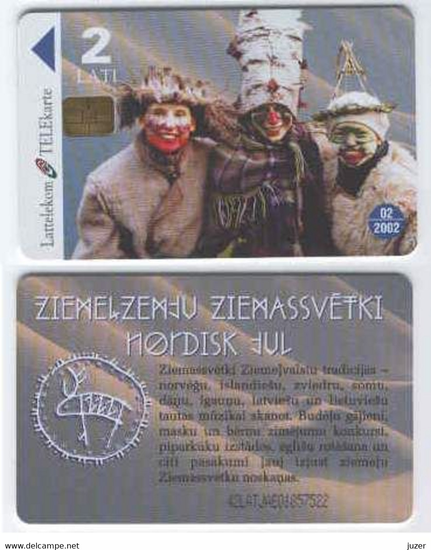 Lettland. 2000. Masken, Weihnachten - Latvia