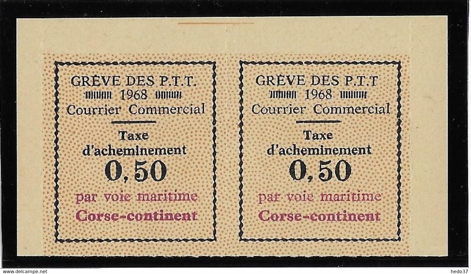 France Grève 1968 Corse - Paire - Neuf ** Sans Charnière - TB - Autres & Non Classés