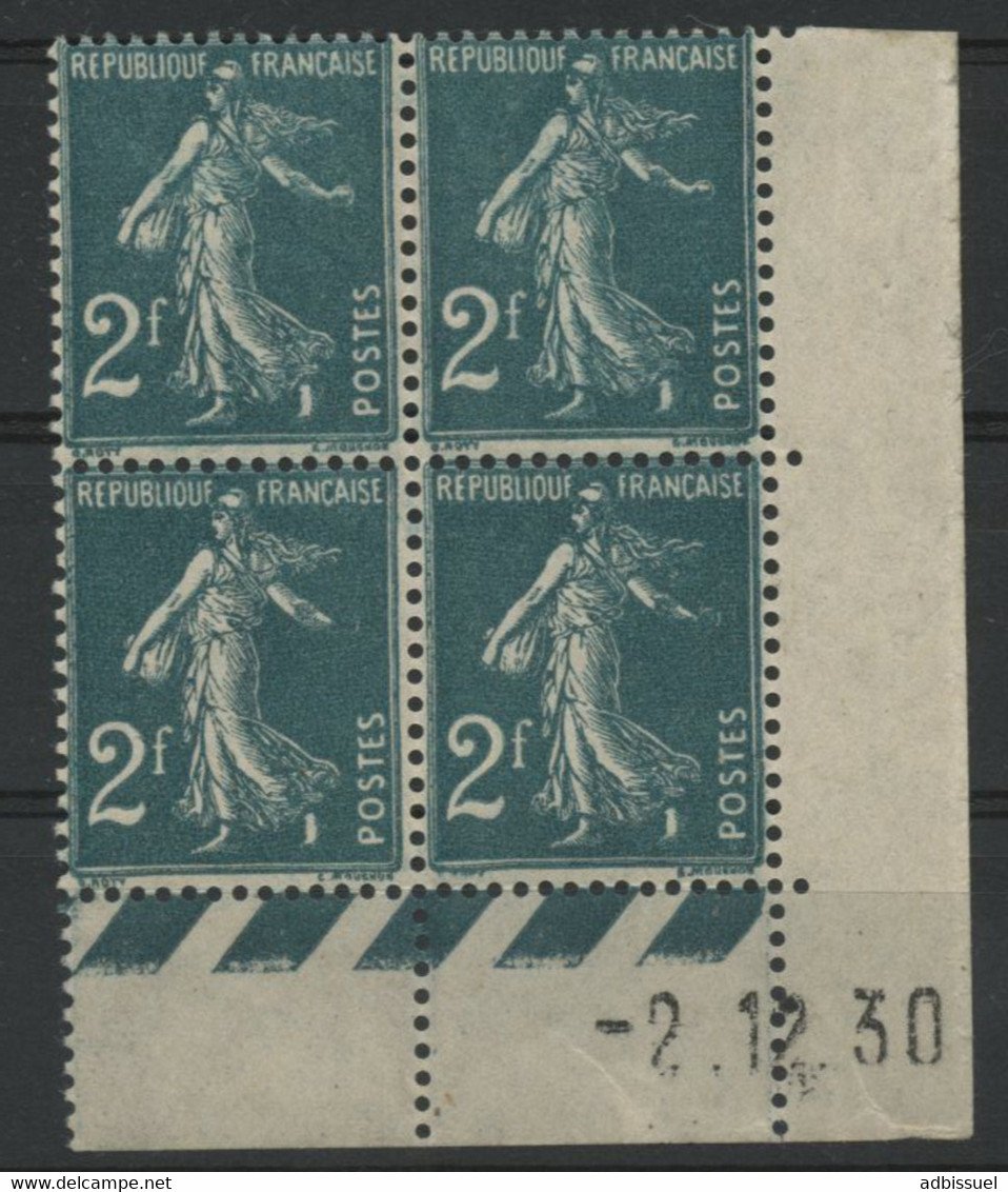 N° 239 COTE 150 € Coin Daté Du 2/12/30. Type Semeuse. Neuf ** (MNH). Voir Description - ....-1929