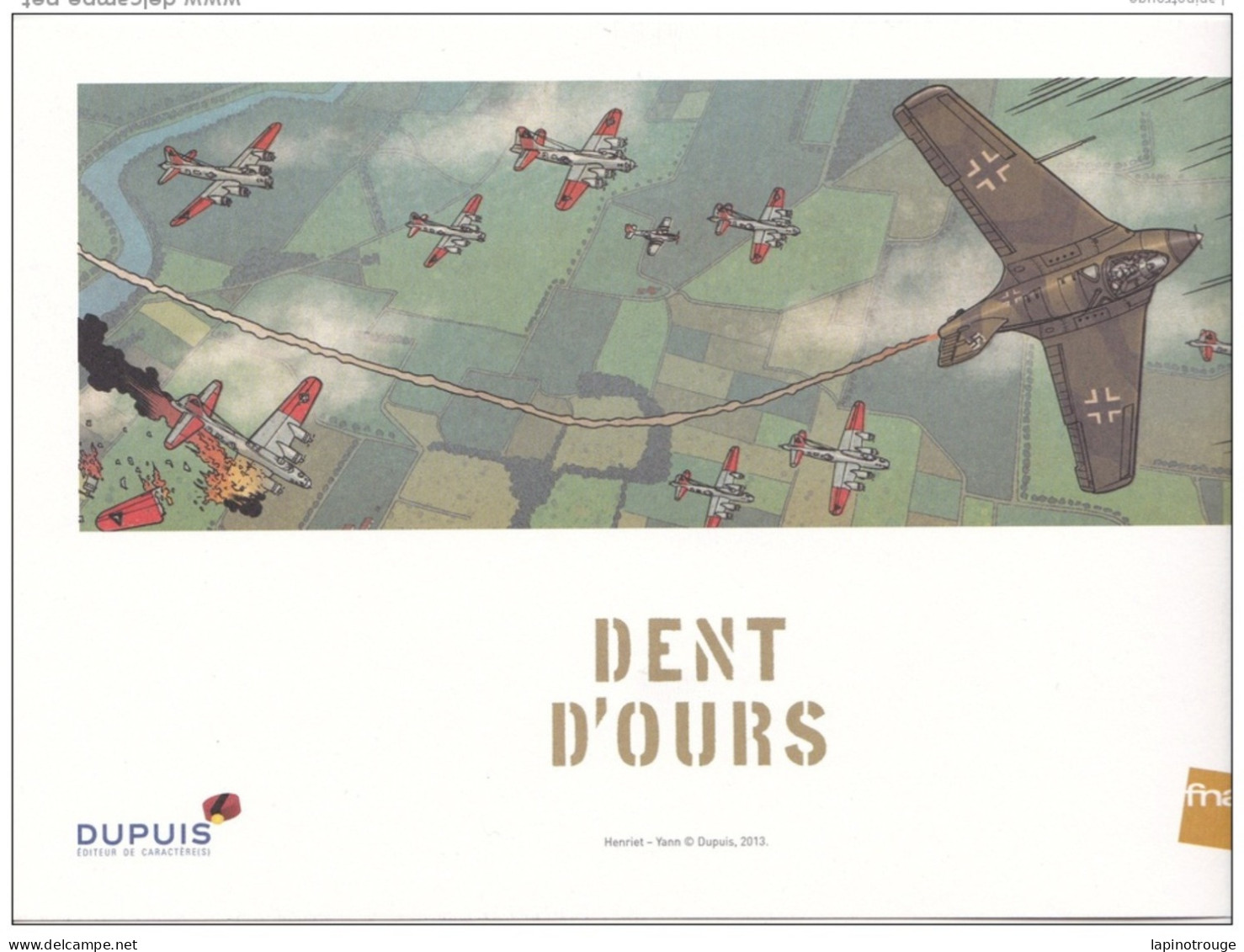 Ex-libris HENRIET Et YANN Pour Dent D'Ours T1 Dupuis 2013 - Ilustradores G - I