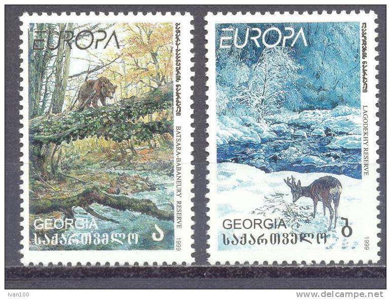 1999. Georgia, Europa 1999, 2v, Mint/** - Géorgie