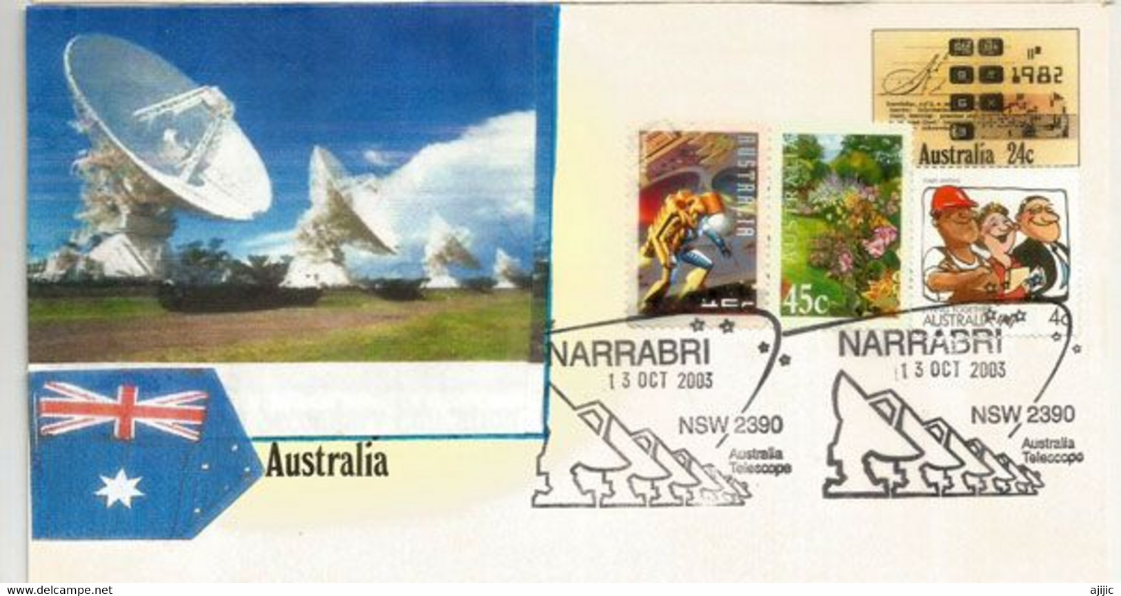 Astronomie Et Astrophysique.  Narrabri Australian Radio Telescope. NSW. , Letter 2003 ( Narrabri Observatory) - Océanie