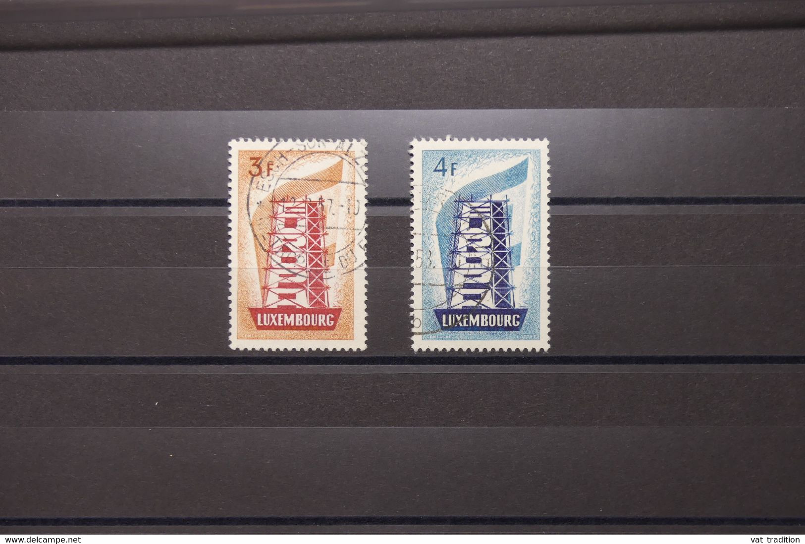 LUXEMBOURG - 2 Valeurs Europa De 1956 , Oblitérés - L 107219 - Usati