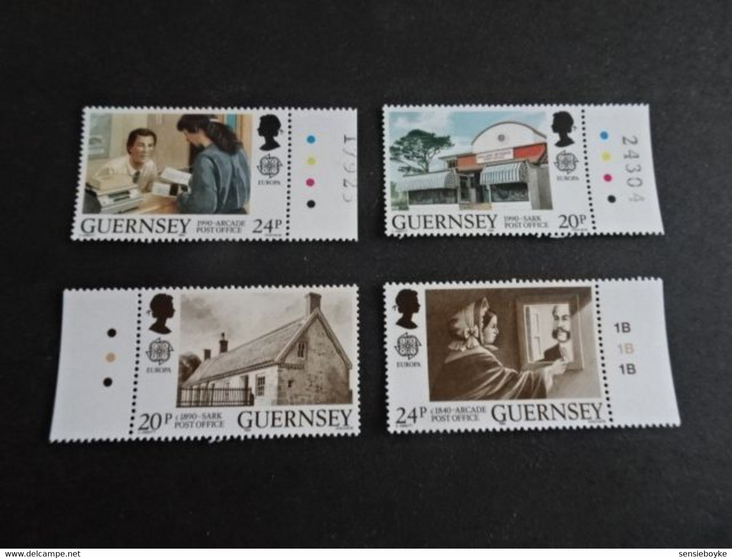 EU1053   - Set  With Tabs  MNH Guernsey  1990 - Cept Europa - Guernsey