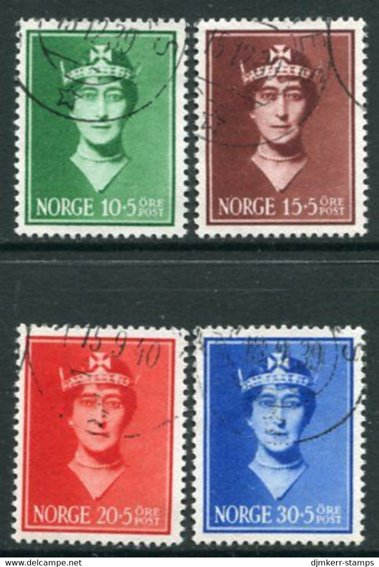 NORWAY 1939 Queen Maud Fund Used.  Michel 203-06 - Used Stamps