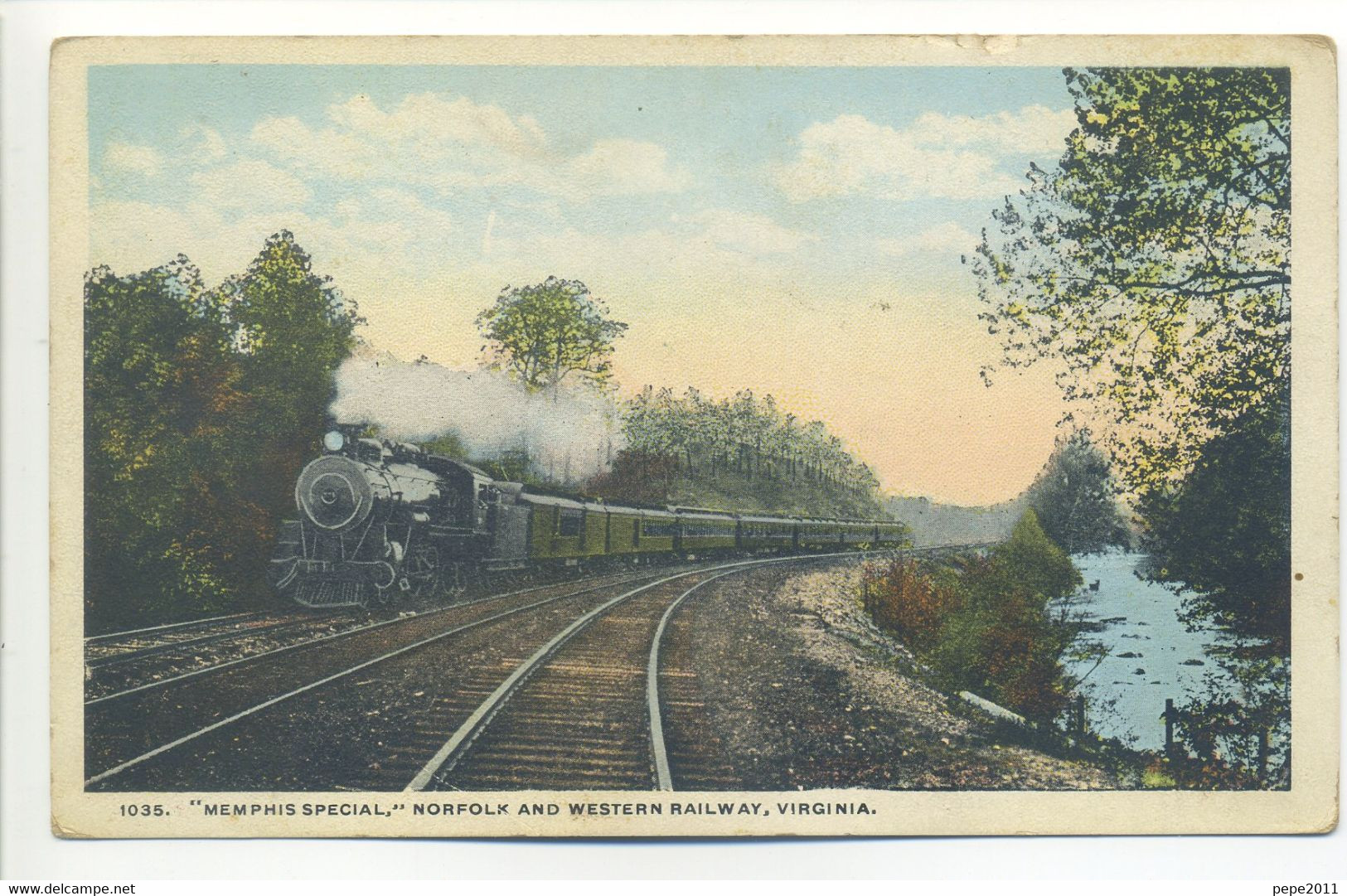 CPA USA VIRGINIA NORFOLK Memphis Special Norfolk And Western Railway - Train - Norfolk