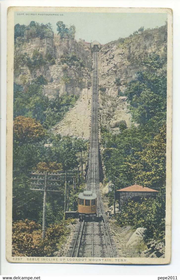 CPA USA TENNESSEE CHATTANOOGA Cable Incline Up Lookout Mountain - Tram - Chattanooga