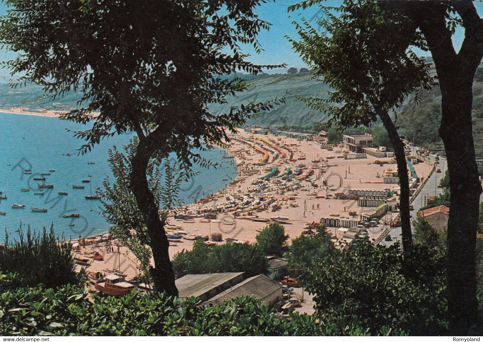 CARTOLINA  NUMANA,ANCONA,MARCHE,RIVIERA DEL CONERO,LUNGOMARE,SPIAGGIA,VACANZA,BELLA ITALIA,VIAGGIATA 1976 - Ancona