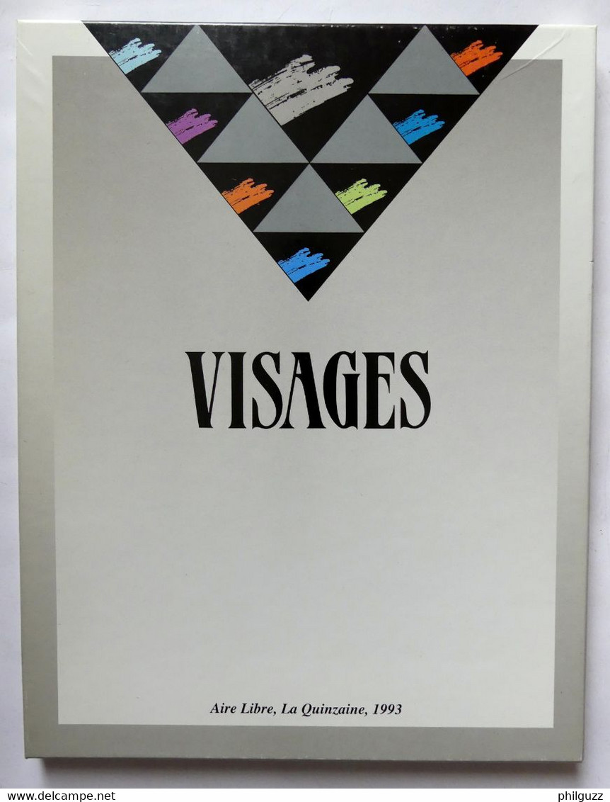 Portfolio Visages - Dupuis Air Libre - 1993 Cosey Hermann Dethoy Will Hausman Conrad Stasen Berthet Lax Marvano Servais - Portfolios