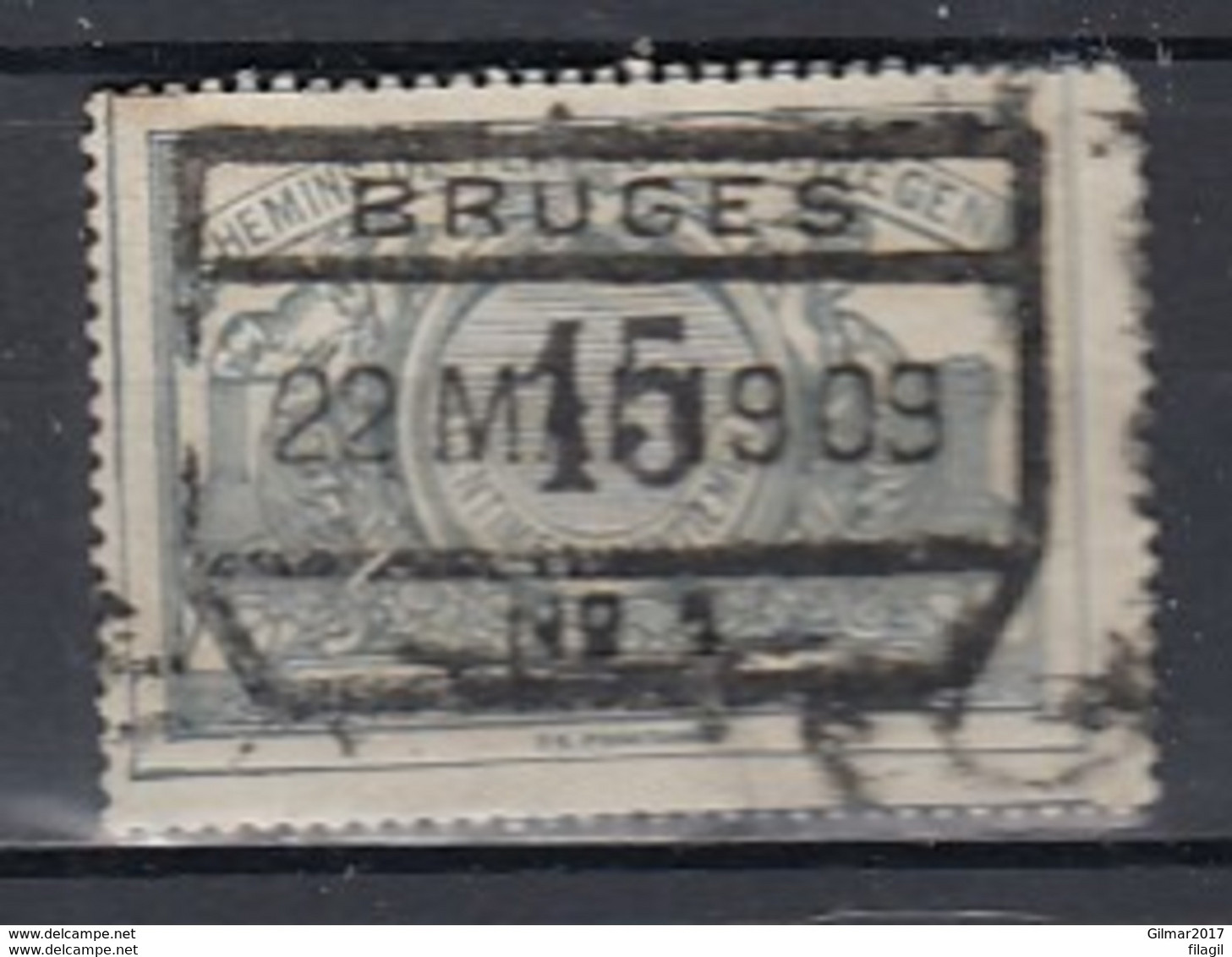 Tr 16 Gestempeld Bruges N°1 - Other & Unclassified