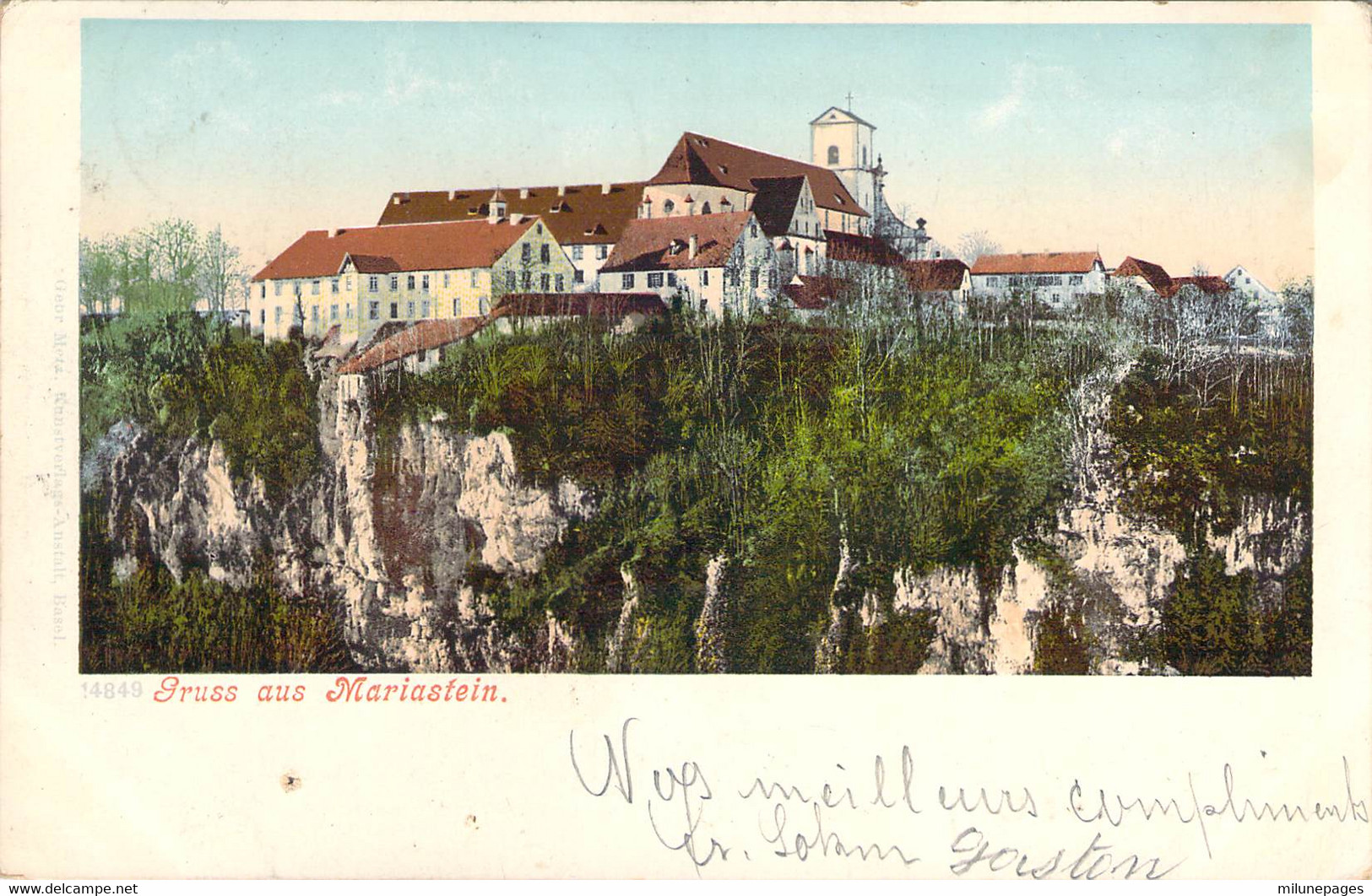 SUISSE SO Gruss Aus Mariastein Carte Précurseur - Metzerlen-Mariastein