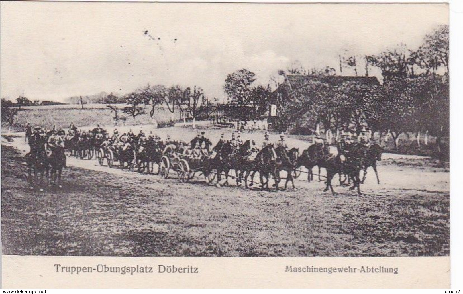 AK Truppen-Übungsplatz Döberitz - Maschinengewehr-Abteilung - Feldpost Döberitz 1915 (57553) - Rathenow