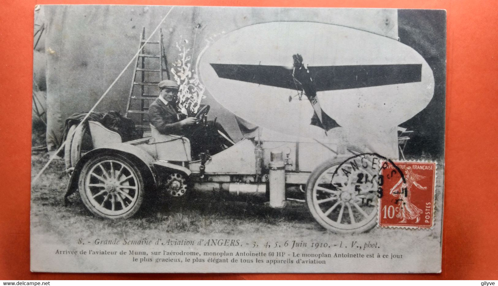 CPA.(49) Angers. Grande Semaine D'Aviation Juin 1910. De Munn. (S.750) - Angers