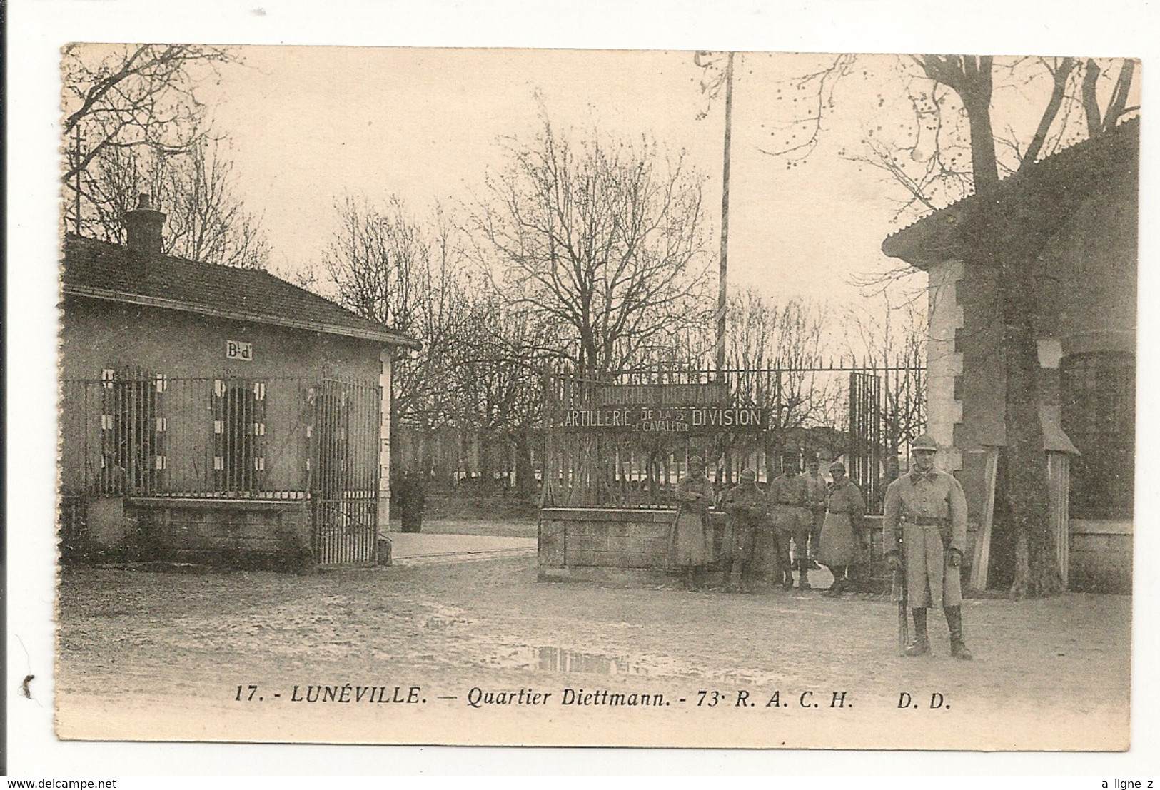 Ref 573 Tmb - CPA 54 Luneville Caserne Quartier Diettmann Soldat Artillerie - Luneville