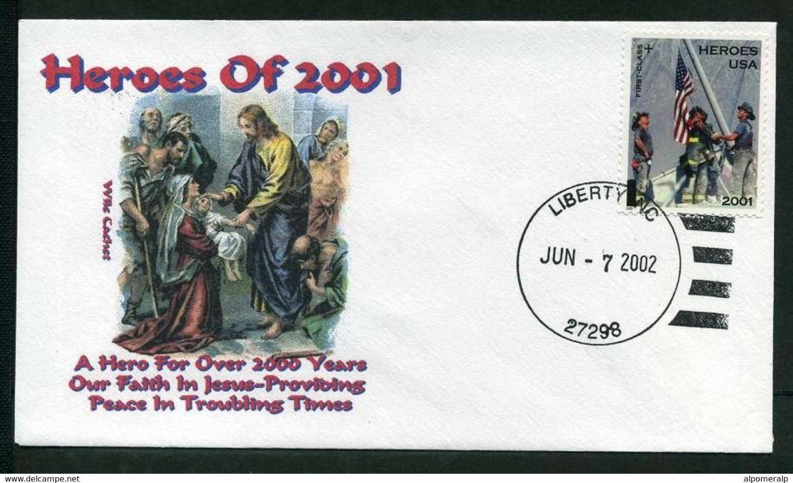 USA 2002 Sc B2, Heroes Of America, Us Army FDC, New York, NY, Jun. 7 - 2001-2010