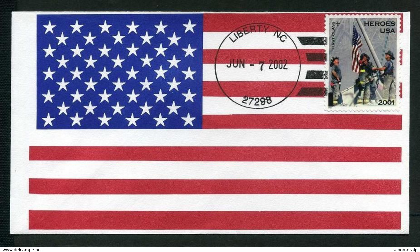 USA 2002 Sc B2, Heroes Of America, Us Army FDC, New York, NY, Jun. 7 | Flag - 2001-2010