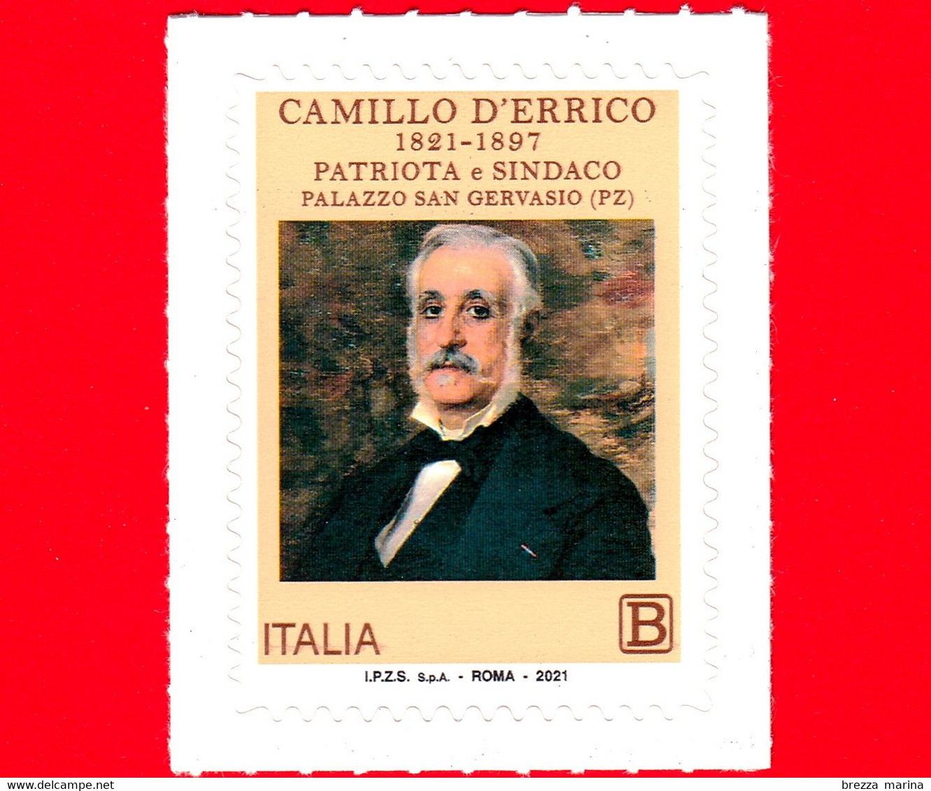 Nuovo - MNH - ITALIA - 2021 - 200 Anni Della Nascita Di Camillo D’Errico (1821 – 1897), Patriota E Sindaco – B - 2021-...: Mint/hinged