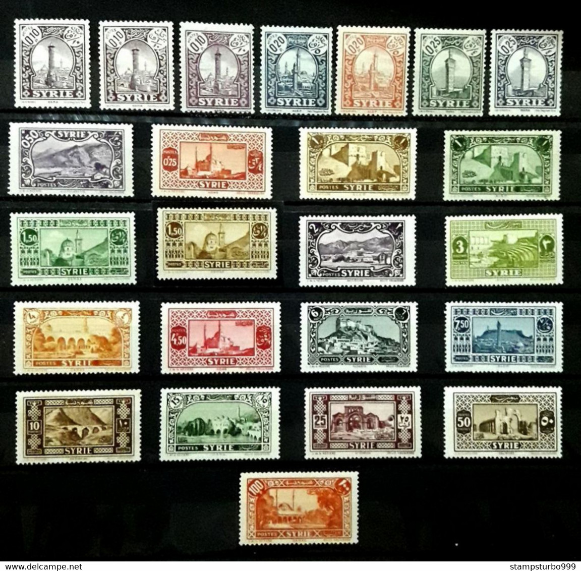 Syria, Syrie, Syrien, 1930  2nd Views Complete Set ,sans Charniere Luxe,  MNH ** - Nuovi
