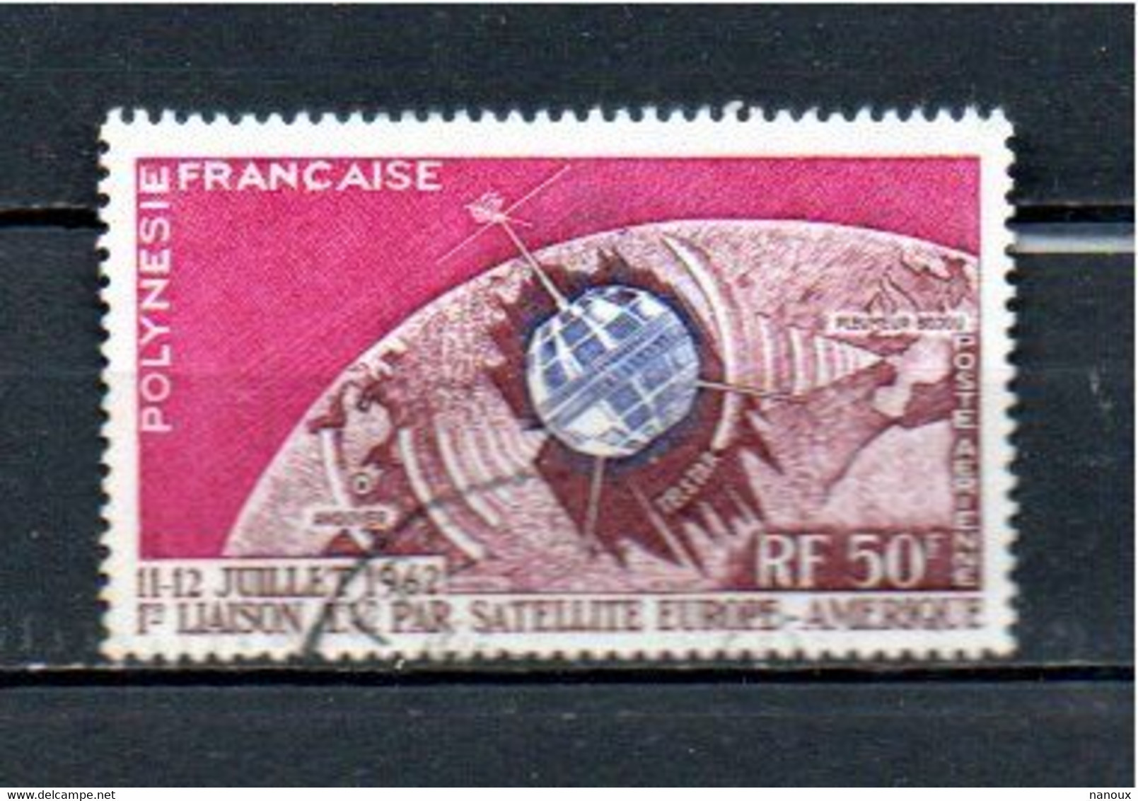 Timbre Oblitére De Polynésie Francaise  1962 Poste Aérienne - Usati