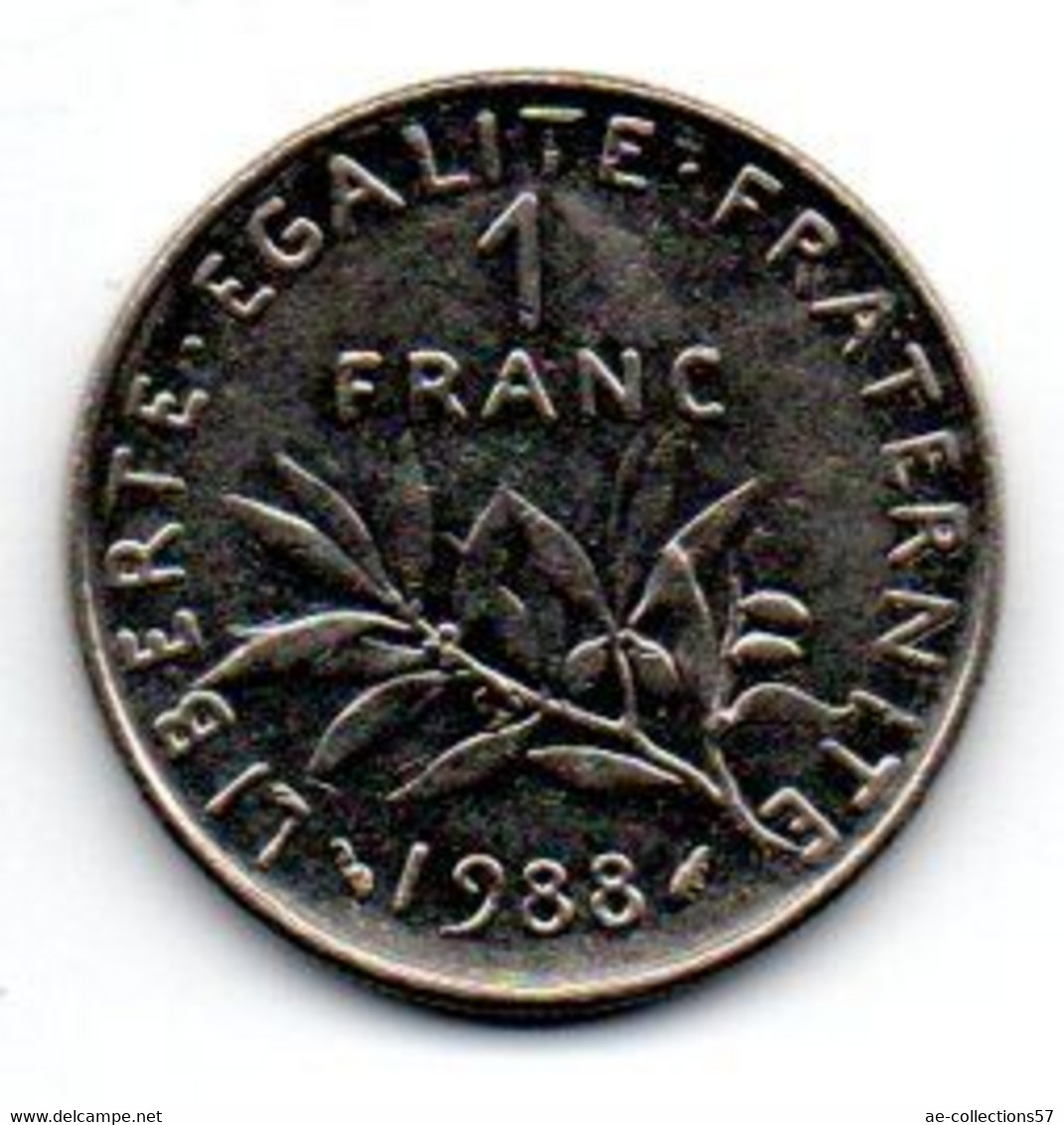 France  -  1 Franc 1988  -  TTB+ - Andere & Zonder Classificatie