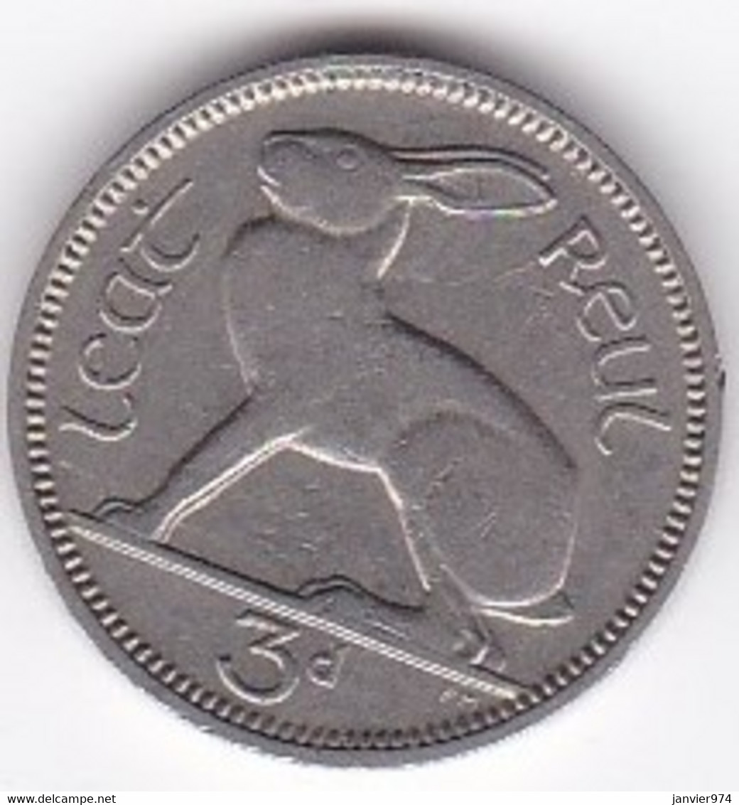 Irlande 3 Pingin 1933 , En Nickel, KM# 4 - Irland