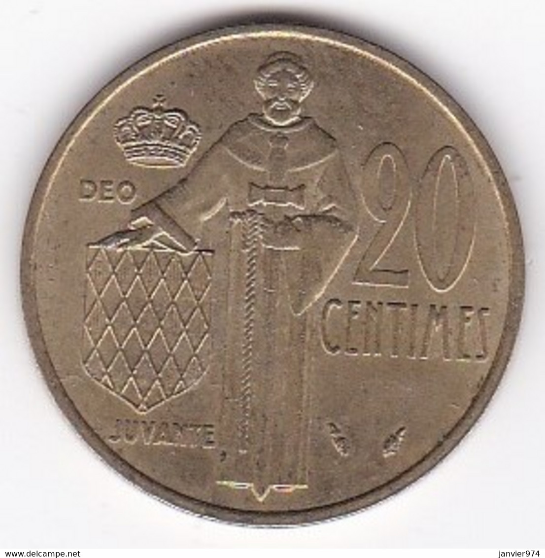 MONACO. 20 CENTIMES 1975 RAINIER III - 1960-2001 Nieuwe Frank